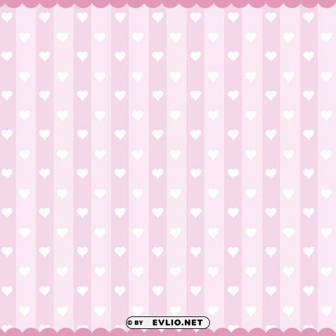 pinkwith hearts PNG Graphic Isolated with Clear Background