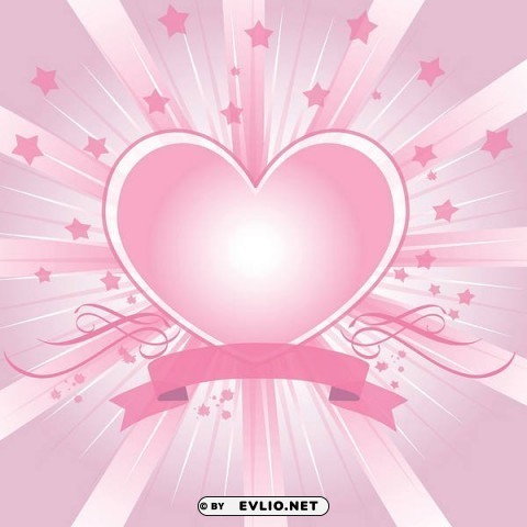 pinkwith pink heart PNG format with no background