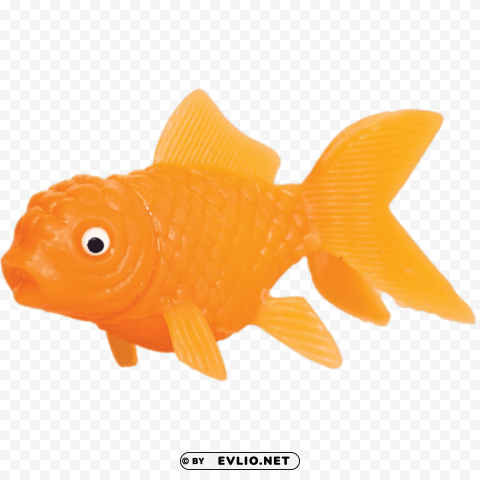 plastic goldfish Isolated Subject with Clear Transparent PNG
