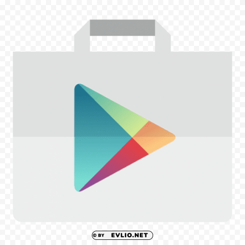 play store icon android kitkat PNG for educational use