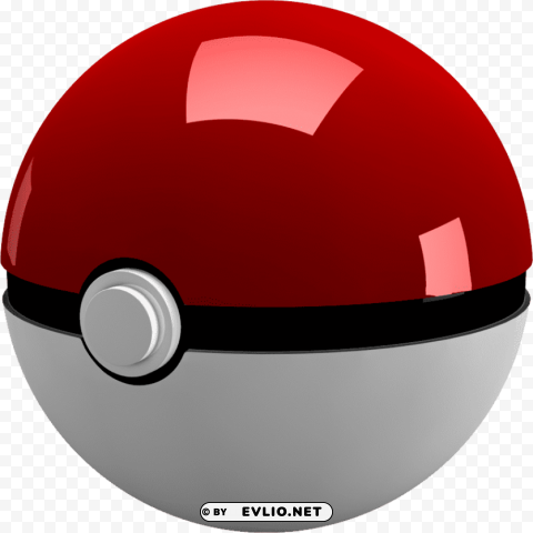 pokeball PNG with transparent backdrop