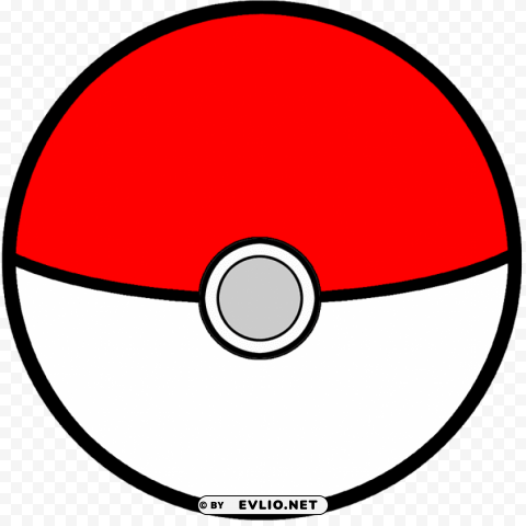 pokeball Isolated PNG Graphic with Transparency