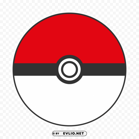 pokeball Isolated Subject with Clear Transparent PNG