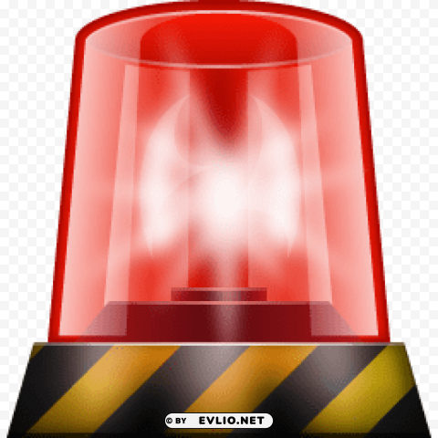 police siren ClearCut Background PNG Isolated Subject