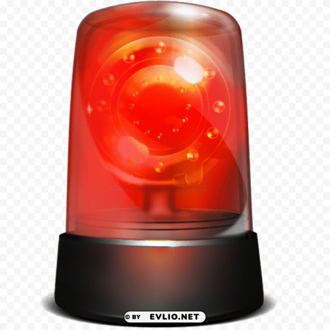 police siren ClearCut Background PNG Isolation