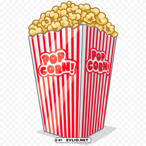 popcorn Isolated Subject with Clear PNG Background