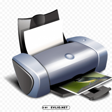 printer Isolated Artwork on Transparent PNG