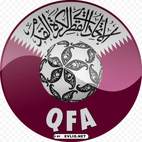 Qatar Football Logo Isolated Graphic With Transparent Background PNG