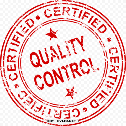 quality control certified stamp PNG Isolated Design Element with Clarity