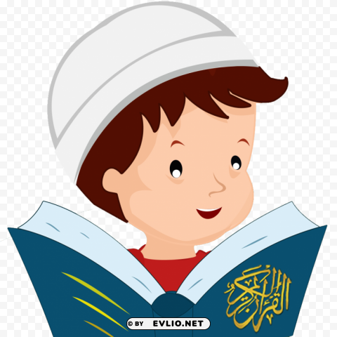 Quran Boy Transparent Background Isolated PNG Design