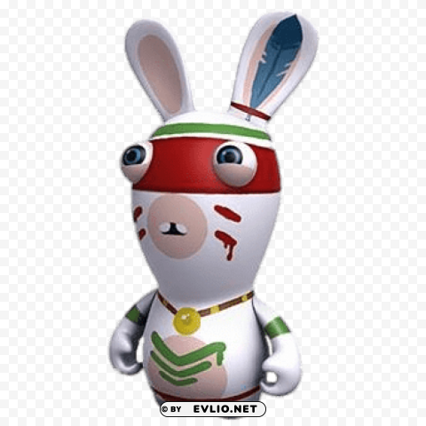 rabbid dressed as indian Isolated Artwork in HighResolution PNG