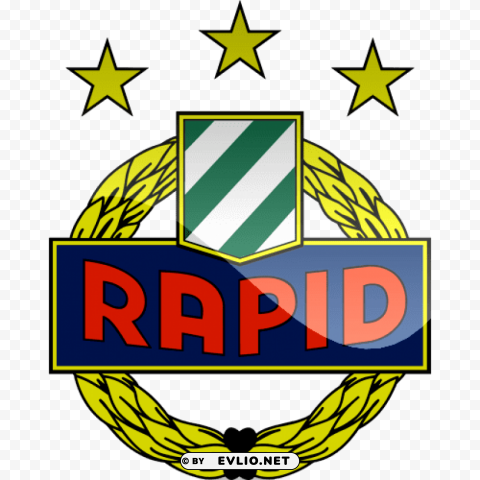 rapid vienna football logo PNG Image with Clear Background Isolation