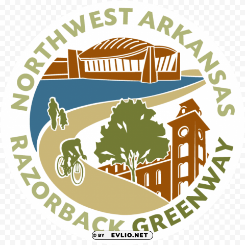 razorback regional greenway PNG images for graphic design