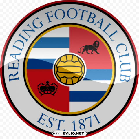 reading fc football logo PNG graphics with clear alpha channel selection