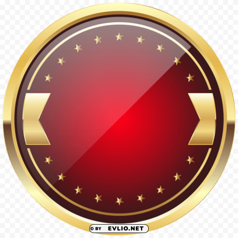 red and gold badge template High-quality transparent PNG images