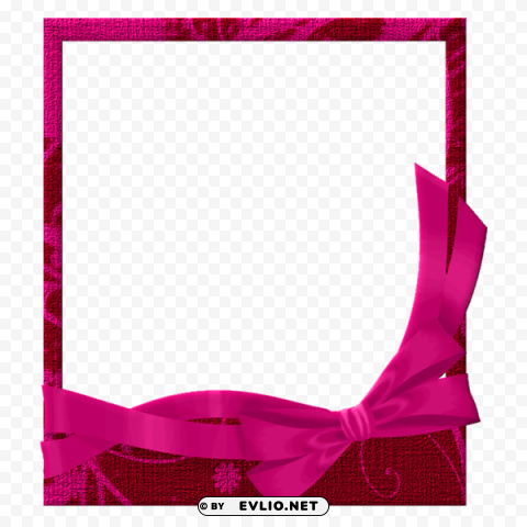 Red And Pink Transparent Frame Clear PNG File