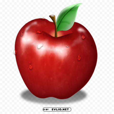 Red Apple Isolated Element With Clear PNG Background