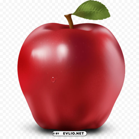 red apple Isolated Graphic on Transparent PNG png - Free PNG Images ID 9da24606