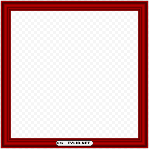 red border frame Transparent PNG photos for projects