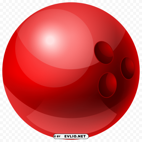 red bowling ball Isolated PNG Graphic with Transparency