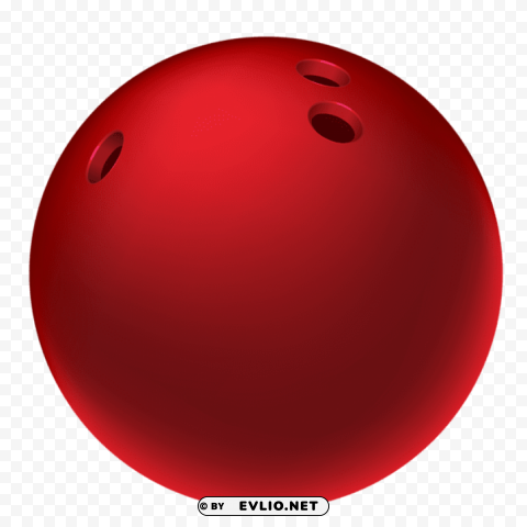 red bowling ballpicture Clean Background Isolated PNG Illustration