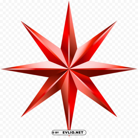 red decorative star PNG for blog use clipart png photo - c2938f16