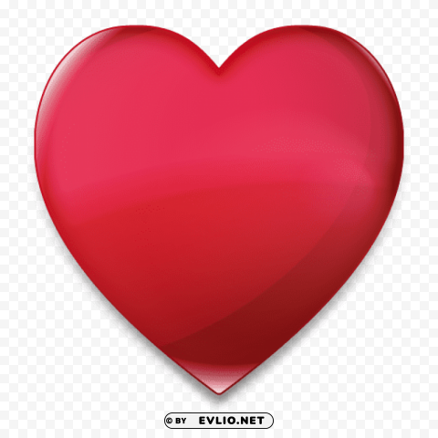 Red Heart Transparent PNG Isolated Artwork