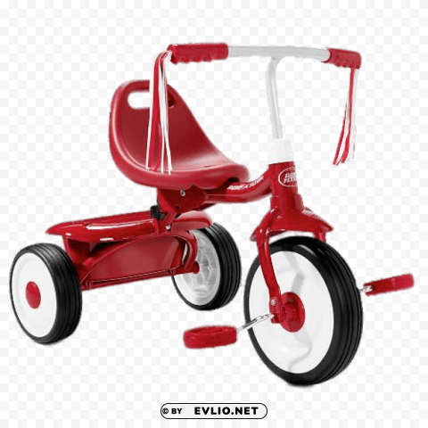 red tricycle HighQuality PNG with Transparent Isolation