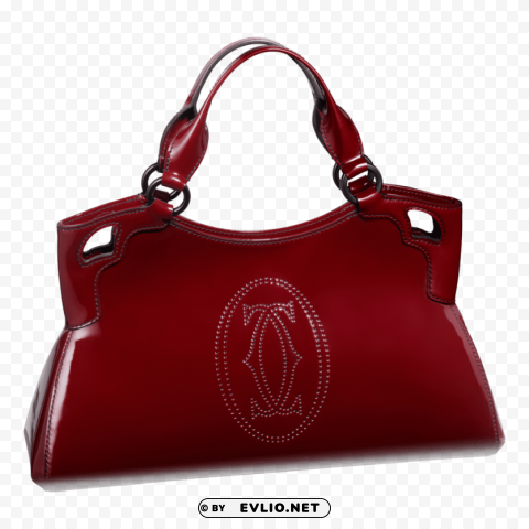 Red Women Bag Isolated Item In Transparent PNG Format