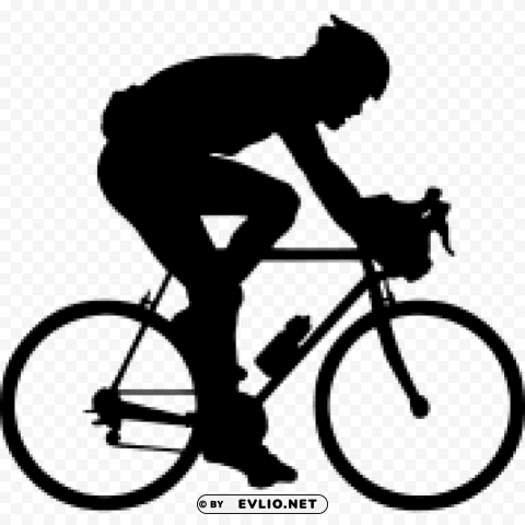 road cyclist silhouette PNG Image Isolated with Clear Background