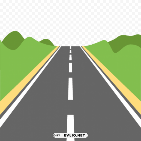 road high way Transparent Background Isolation in PNG Format clipart png photo - 404e7a59
