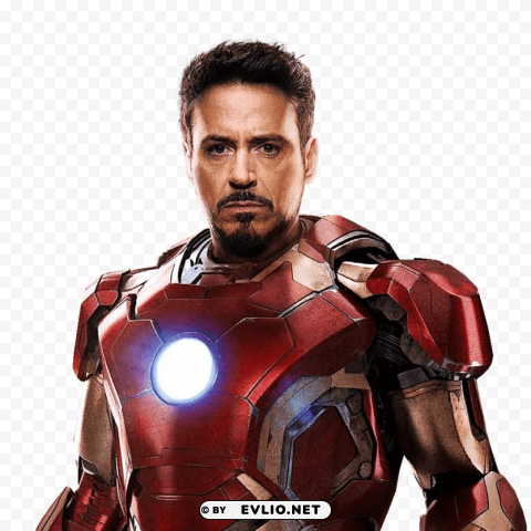 robert downey jr iron man PNG Image Isolated with Transparent Clarity