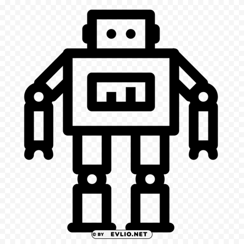 Robot Transparent Background PNG Isolated Item