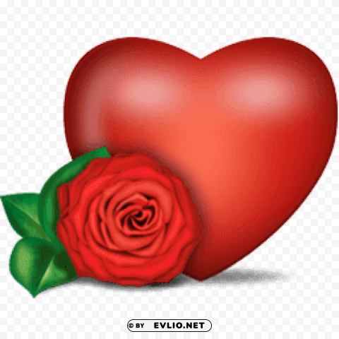 rose and heart Free PNG images with alpha channel