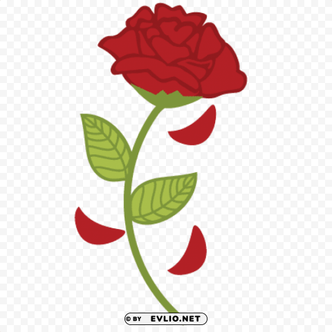 Rose Beauty And The Beast PNG Transparent Graphic