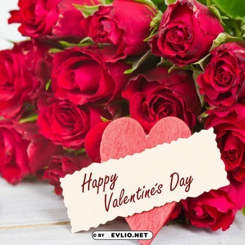 roses happy valentine's day PNG images with no fees