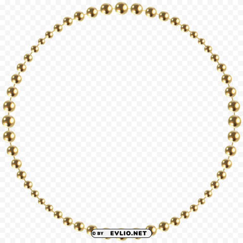 round beads border frame PNG images with alpha transparency diverse set