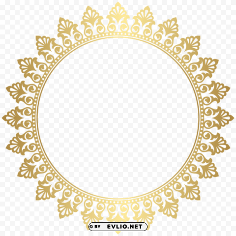 round border frame PNG Image with Clear Background Isolation