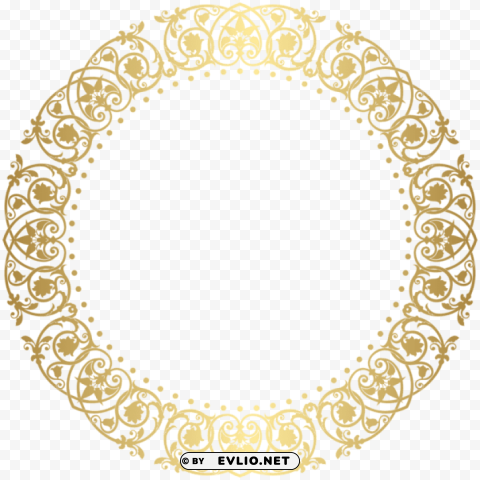 round border frame deco PNG graphics with clear alpha channel