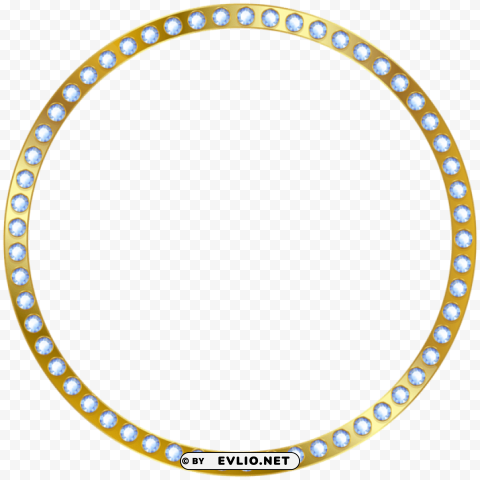 round border frame gold PNG images transparent pack