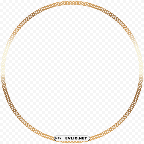 round deco border frame PNG Image with Transparent Isolation