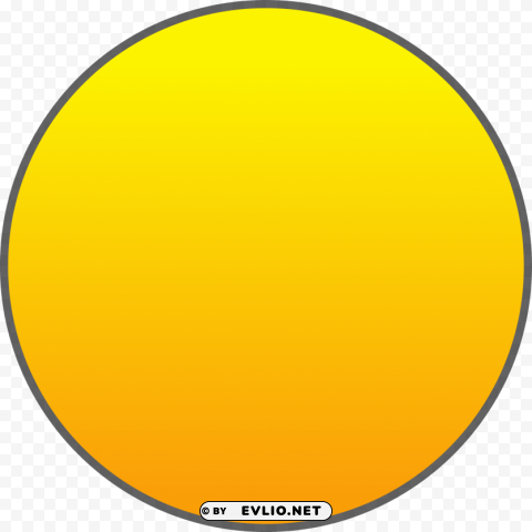 round sun PNG with cutout background