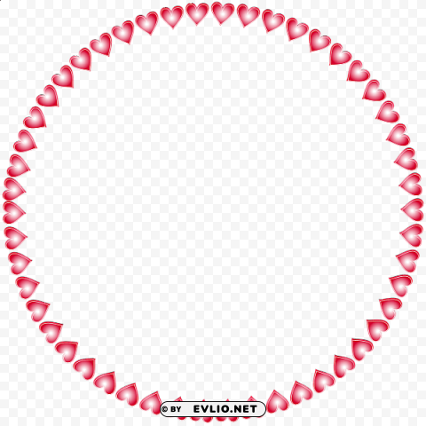 round frame hearts Transparent PNG picture