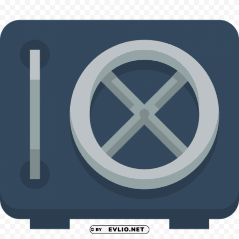 safe Isolated Icon with Clear Background PNG