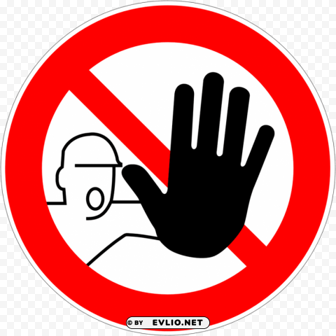 safety sign do not enter Transparent PNG images for digital art