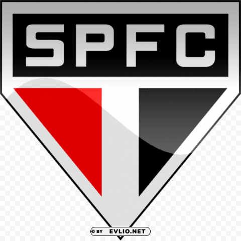 Sao Paulo Football Logo PNG Graphic Isolated On Clear Backdrop