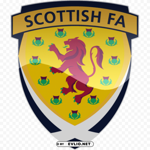 scotland football logo Clean Background Isolated PNG Character