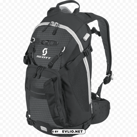 scott black backpack PNG Isolated Subject on Transparent Background png - Free PNG Images ID 38a9936b
