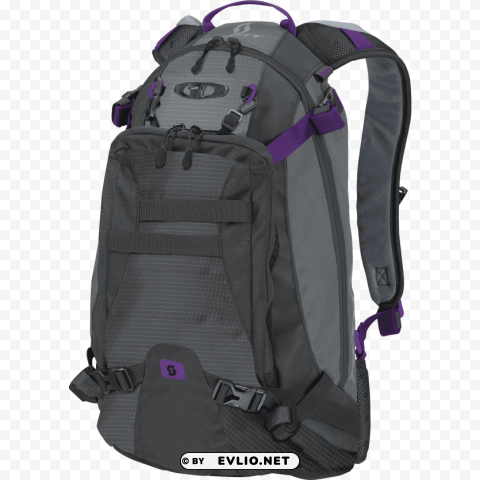 scott stylish mini tour backpack black & purple PNG images with no background comprehensive set