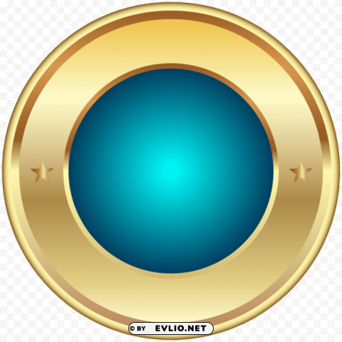 seal badge blue PNG with transparent background free